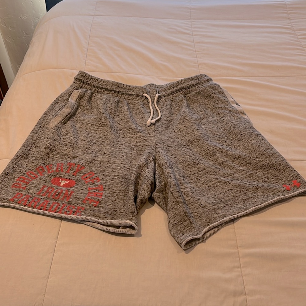 Project Rock Under Armour Sweatpant Shorts - Picture 4 of 6